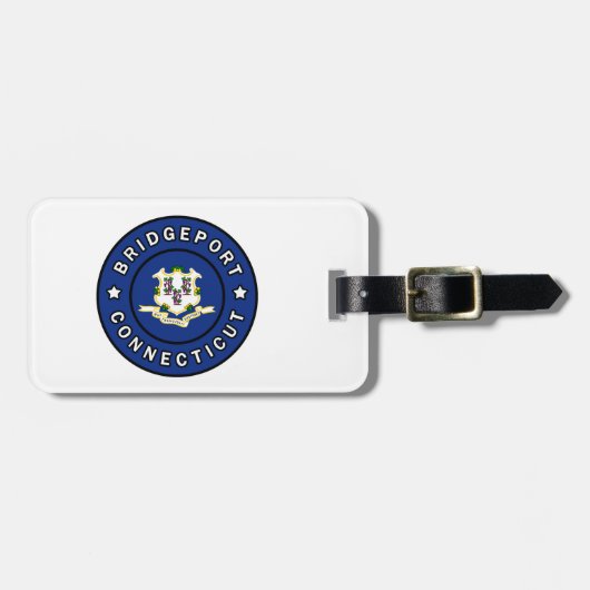 Bridgeport Connecticut Gepäckanhänger (Vorderseite horizontal)