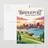 Bridgeport Connecticut Postkarte (Vorne/Hinten)