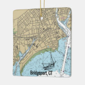 Bridgeport CT Chart Keramikornament (Links)
