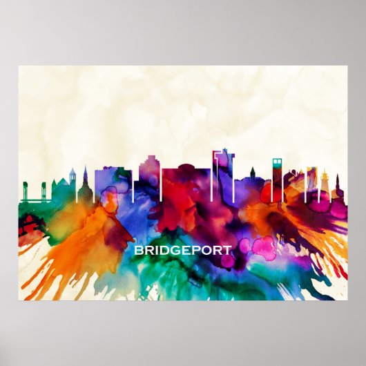 Bridgeport Skyline Poster (Vorne)