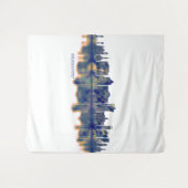 Bridgeport Skyline Wandteppich (Vorderseite (Horizontal))