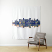 Bridgeport Skyline Wandteppich (Beispiel)