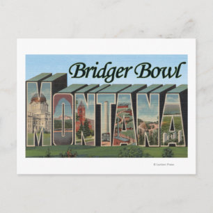Bridger Bowl, Montana - Große Briefszenen Postkarte