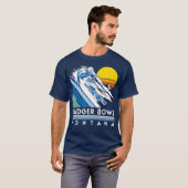 Bridger Bowl Montana Retro Ski T-Shirt (Vorne ganz)