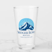 Bridger Bowl Montana Skigebiet Bier Glas (Vorderseite)