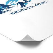 Bridger Bowl Montana Skigebiet Skifahren _1 Poster (Ecke)