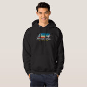 Bridger Bowl Montana USA Ski Resort BACK PRINT 7 Hoodie (Vorne ganz)