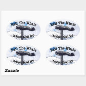 Bridger Bowl Walaufkleber Ovaler Aufkleber (Blatt)