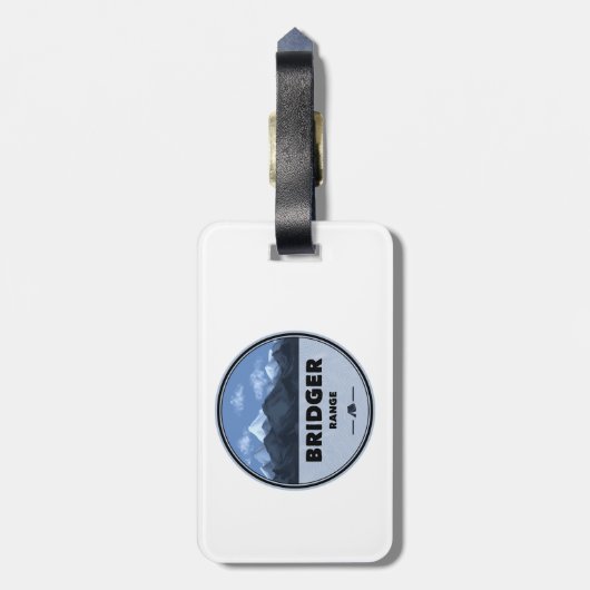 Bridger Range Montana Camping Gepäckanhänger (Rückseite vertikal)