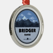 Bridger Range Montana Camping Ornament Aus Metall (Rechts)