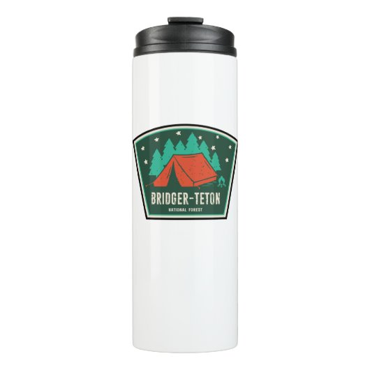 Bridger-Teton National Forest Camping Thermosbecher (Vorderseite)