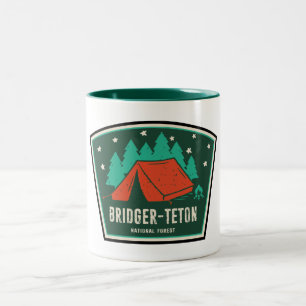 Bridger-Teton National Forest Camping Zweifarbige Tasse
