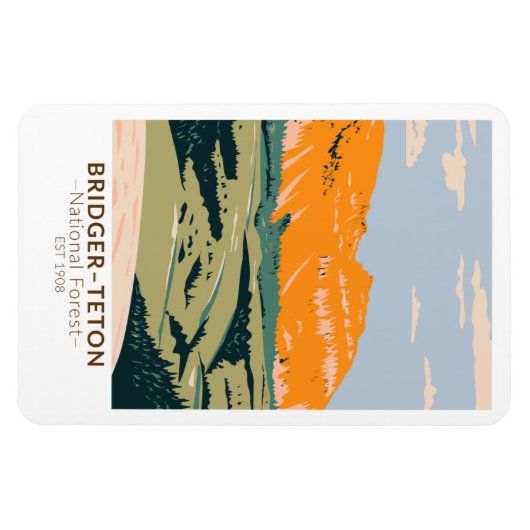 Bridger Teton National Forest Sheep Mountain Magnet (Horizontal)