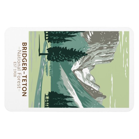 Bridger Teton National Forest Upper Green River Magnet (Horizontal)