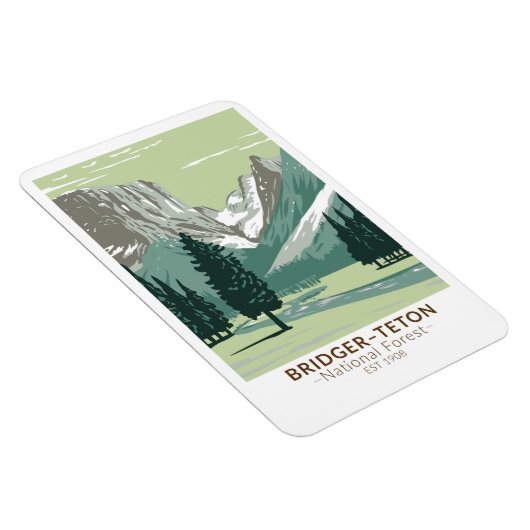 Bridger Teton National Forest Upper Green River Magnet (Rechte Seite)