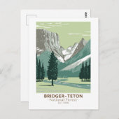 Bridger Teton National Forest Upper Green River Postkarte (Vorne/Hinten)