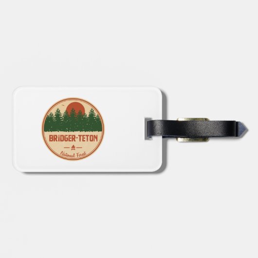 Bridger-Teton-Nationalwald Gepäckanhänger (Rückseite horizontal)