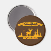 Bridger-Teton-Nationalwald Magnet (Vorderseite/Rückseite)