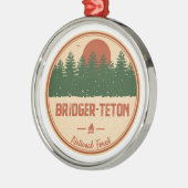 Bridger-Teton-Nationalwald Ornament Aus Metall (Links)