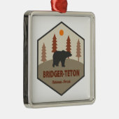 Bridger-Teton-Waldbär Ornament Aus Metall (Rechts)