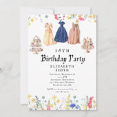 Bridgerton 16. Geburtstagsparty Einladung (Vorderseite)
