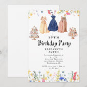 Bridgerton 16. Geburtstagsparty Einladung (Vorne/Hinten)