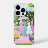 Bridgerton Aquarellmalerei iPhone Hülle (Rückseite)