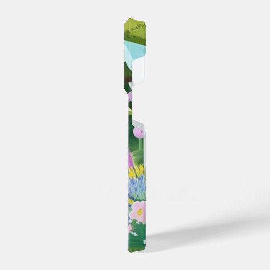 Bridgerton Aquarellmalerei iPhone Hülle (Linke Seite)