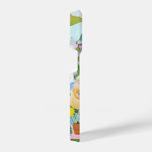 Bridgerton Aquarellmalerei iPhone Hülle (Rechte Seite)