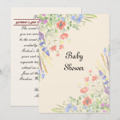 Bridgerton Baby Shower Einladung (Vorne/Hinten)