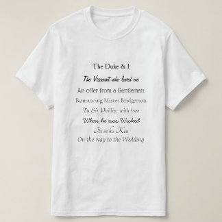 Bridgerton-Buchtitel T-Shirt