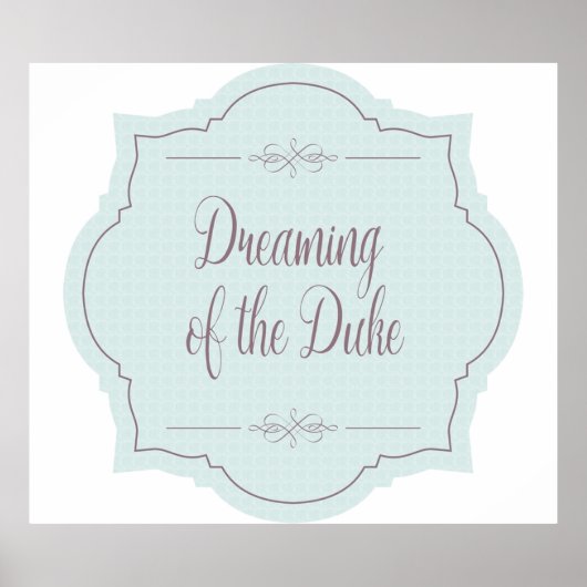 Bridgerton Dreaming of Duke Hastings Poster (Vorne)