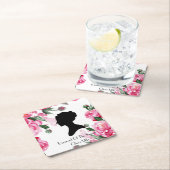 BRIDGERTON FLORAL BRAUTPARTY RECHTECKIGER PAPPUNTERSETZER (Vor Ort)