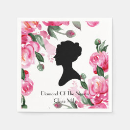 BRIDGERTON FLORAL BRAUTPARTY SERVIETTE