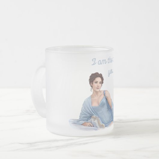 Bridgerton inspired mug mattglastasse (Vorderseite Links)