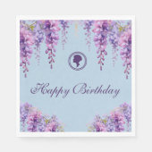 Bridgerton Inspirierte Floral Birthday Napkins Serviette (Vorderseite)