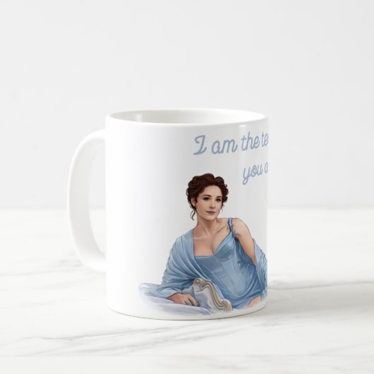 Bridgerton inspirierte Tasse (Vorderseite Links)