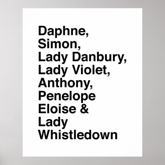 Bridgerton Poster (Vorne)