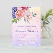 Bridgerton Theme Brautparty Teezeremonie Party Bru Einladung (Stehend Vorderseite)