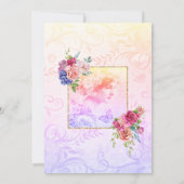 Bridgerton Theme Brautparty Teezeremonie Party Bru Einladung (Rückseite)