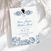 Bridgerton Wedding Einladung Lady Dusty Blue Boho