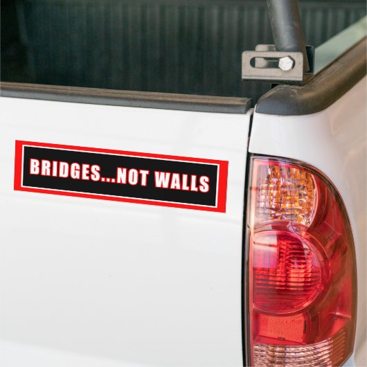 BRIDGES NOT WALLS AUTOAUFKLEBER (Auf Lkw)