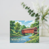 Bridges of Madison County USA Postkarte (Stehend Vorderseite)
