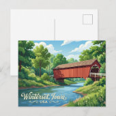 Bridges of Madison County USA Postkarte (Vorne/Hinten)