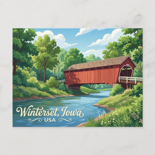 Bridges of Madison County USA Postkarte (Vorderseite)