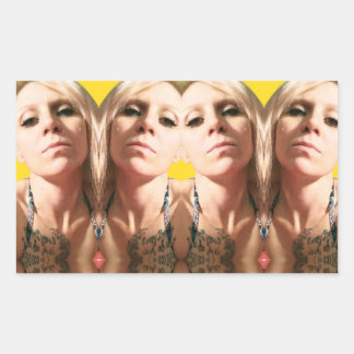 Bridget Cubed Rechteckiger Aufkleber