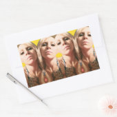 Bridget Cubed Rechteckiger Aufkleber (Umschlag)