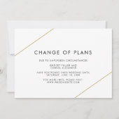 Bridget Geometric Modern Wedding Ankündigung (Vorderseite)