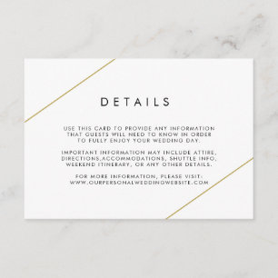 Bridget Geometric Modern Wedding Begleitkarte