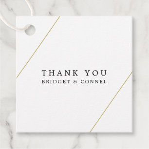 Bridget Geometrische Moderne Hochzeit Geschenkanhänger